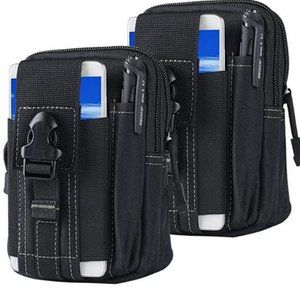 2-Pack Universal Holster Wallet Small Pouches Durable Bag For Cellphone